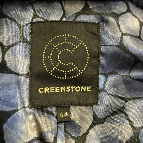 Creenstone Women Long Coat Blue Size 44 - Picture 6 of 10